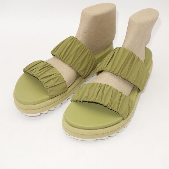 NEW Sorel Roaming Two Strap Slide Sandals Women’s Size 9.5 Olive Green - Picture 1 of 10